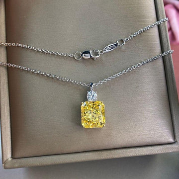 Luxury Sparkling 3 Carat High Quality Simulated Diamond Pendant Necklace - The Jewellery Supermarket